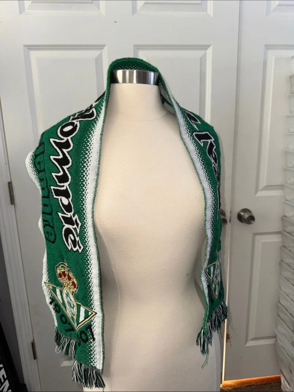 Real Betis Balompié 1907–2007 Centennial Soccer Football Scarf Green White